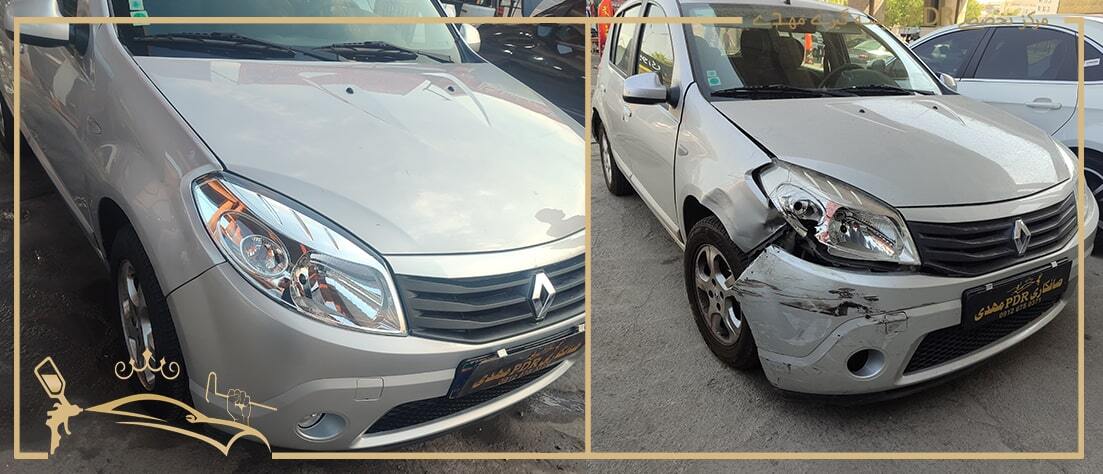 بازسازی سپر و گلگیر رنو ساندرو