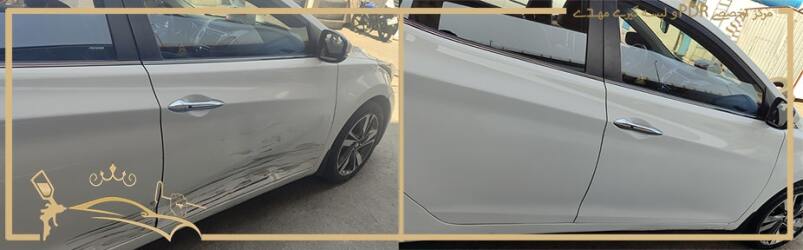 بازسازی بدنه با دستگاه بادگیر بی رنگ در مرکز تخصصی pdr مهدی